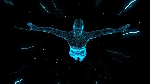 Space Swim Solo Looping Animation Stock Footage 73609469