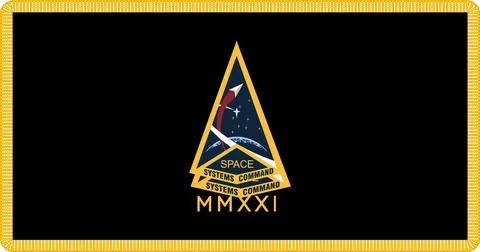 Space Systems Command Flag Vector Illustration Premium Quality Ilustración de archivo