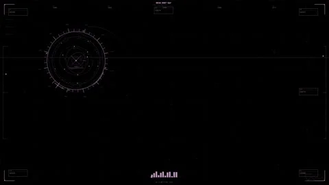 Space Telemetry HUD ? Corner Data Display 4K Animation Stock Footage 330696766