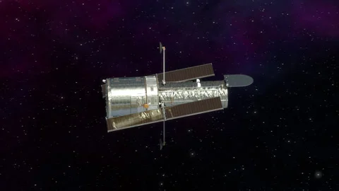 The space telescope explores deep space. Vídeos de archivo 335652498