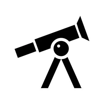 Space Telescope Icon Vector Template EPS10 File Stock Illustration