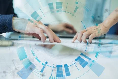 Space for text on Abstract background. Virtual screen futuristic interface Stock Photos