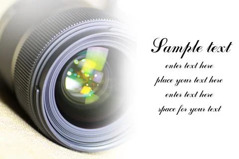 Space for text on background of lens flare object Stock Photos