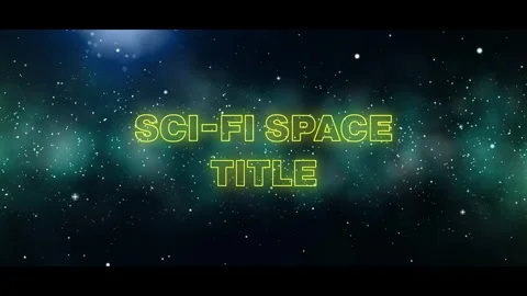 Space Text Crawl - Title Reveal After Effects素材