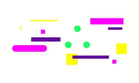 Space for text minimal geometric web banner design Stock Illustration