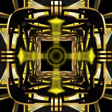 Space theme abstract background. Creative design. 3D illustration Stock Illustration