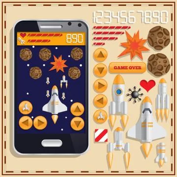 Space theme. Stock Illustration