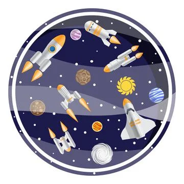 Space theme. Stock Illustration