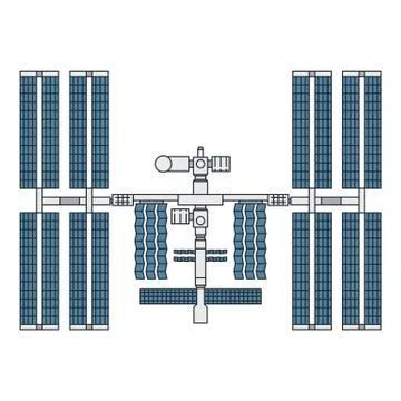 Space theme illustration Stock Illustration