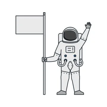Space theme illustration Stock Illustration