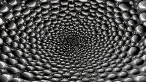 Space time black abstract animation Stock Footage 287537155