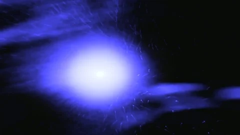 Space Time Lapse In Blue Tones Stock Footage 102126237