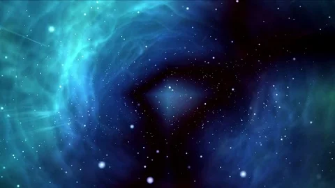 Space-time or tunnel in space. On boundary of the black hole Stock Footage