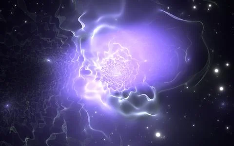 Space-time rift, space time continuum Stock Illustration