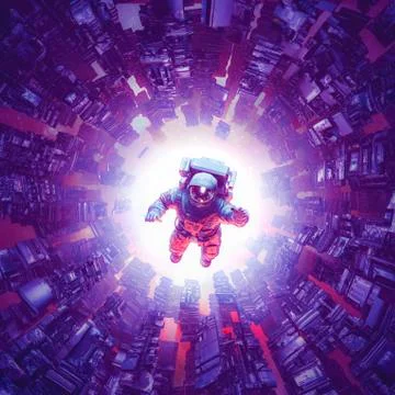Space time singularity Stock Illustration