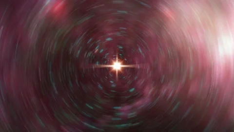 Space time vortex energy flows science fiction loop Stock Footage 143339104