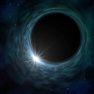 Space time warp singularity An illustration of a space time warp singulari... Foto stock