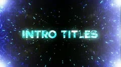 Space Titles Stock After Effects