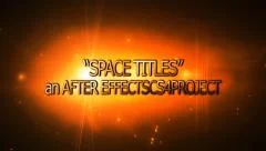 Space Titles Stock After Effects