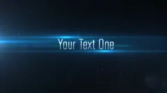 Space Titles Transition - Dark Universe Star Background Text & Logo Reveal Intro Stock After Effects