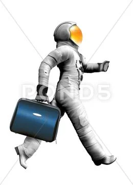 Space tourist, conceptual artwork Stock Illustration