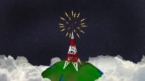 Space Tower Stock Footage 12391763