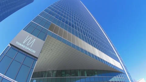 Space Tower skyscraper Madrid, designed by Henry N. Cobb(2007) 库存影片 168606208