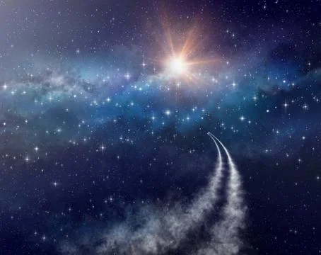 Space travel Stock Illustration