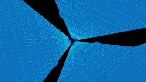 Space Travel Technology Cyber Network Artificial Intelligence Tunnel 스톡 동영상 290081640