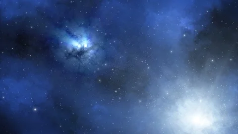 Space Travel through Nebula Stock Footage 108406078