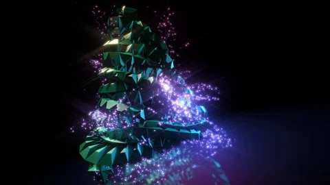 Space Tree Looping Animation Video stock 73309291