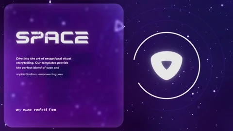 Space Typography for After Effects Stock After Effects