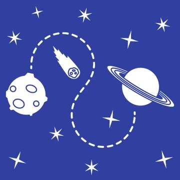 Space vector background. Astronomy. Science Stock Illustration