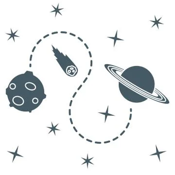 Space vector background. Astronomy. Science Stock Illustration