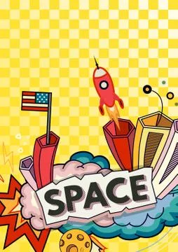 Space vector background Stock Illustration