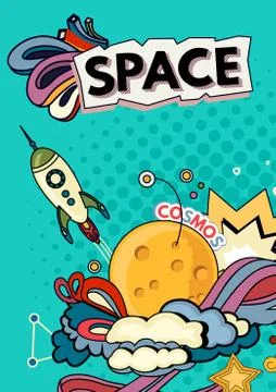 Space vector background Stock Illustration