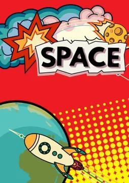 Space vector background Stock Illustration