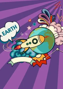 Space vector background Stock Illustration