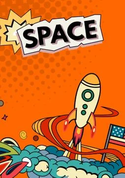 Space vector background Stock Illustration