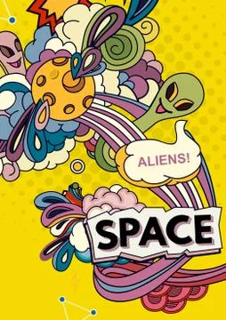 Space vector background Stock Illustration
