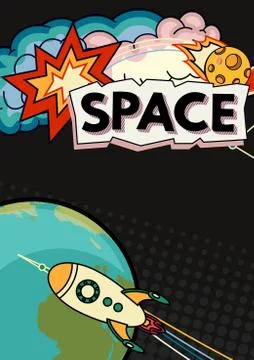 Space vector background Stock Illustration