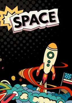 Space vector background Stock Illustration