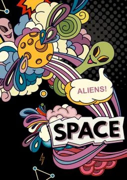 Space vector background Stock Illustration