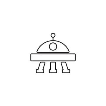 Space vector icon logo design Illustrazione stock