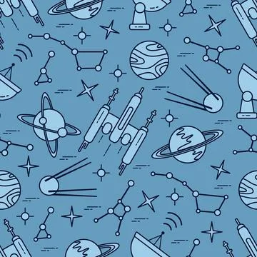 Space Vector Pattern Astronomy Science Galaxy 스톡 일러스트