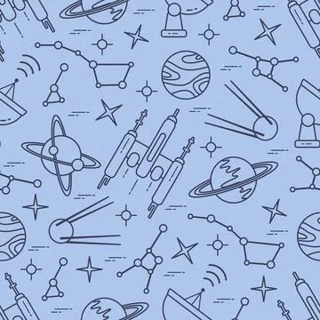 Space Vector Pattern Astronomy Science Galaxy Stockillustratie