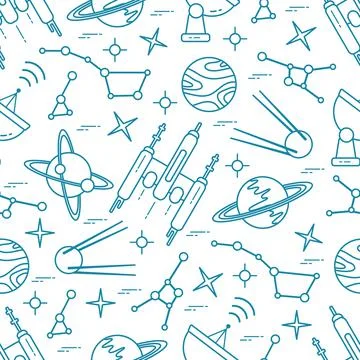 Space Vector Pattern Astronomy Science Galaxy Stockillustratie