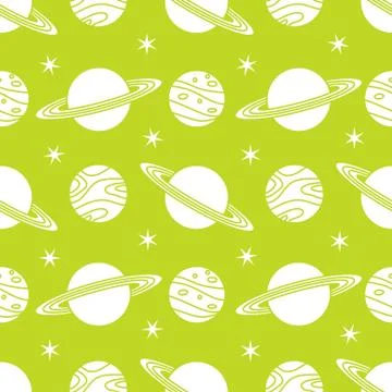 Space vector seamless pattern Astronomy Science 스톡 일러스트