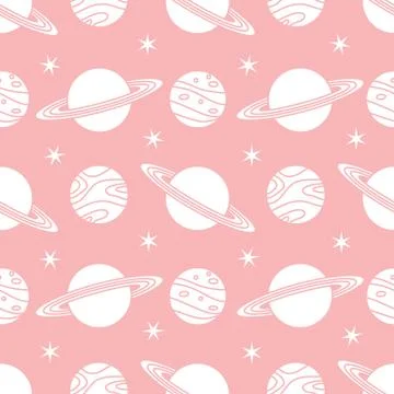 Space vector seamless pattern Astronomy Science Stock Illustration