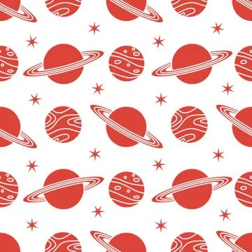 Space vector seamless pattern Astronomy Science Stockillustratie